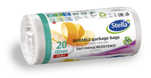 STELLA Saci Menaj 20 L 30/set Alb HD-LD