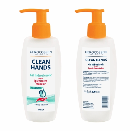 GEROCOSSEN Gel Hidroalcoolic Pentru Maini 200 ml