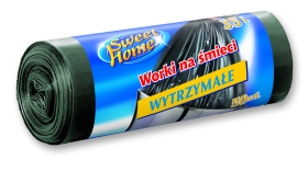 SWEET Saci menaj HDPE 35 l 50/set Negru