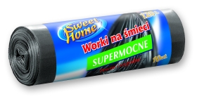 SWEET Saci menaj LDPE 120 l 10/set Negru