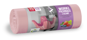 AZ Saci Menaj Parfum Fructe 35L/20buc HDLD Cu Urechi Roz